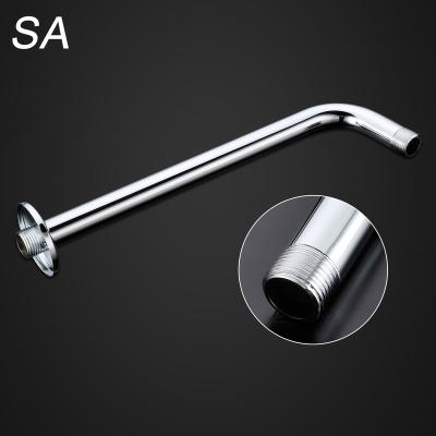 China With diverter high quality brass wall reach round shower arm with bend connect pipe shower arm supplier for sale