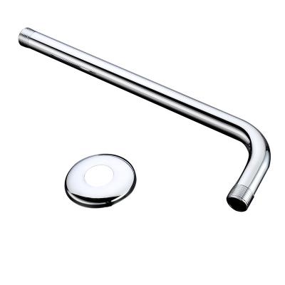 China With Turnout Newcomer 16 Inch 40cm Chrome Round Shower Arm Bathroom Shower Brass Wall Mounted Accessories Extension for sale