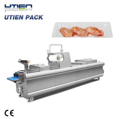 China High Food Auto Less Vacuum Skin Working Packaging Machine For Meat / Pork / Beef / Chincken for sale