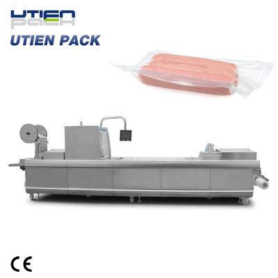 China UTIEN automatic food thermoformer packagine machine with vacuum skin and modified atmosphere for sale