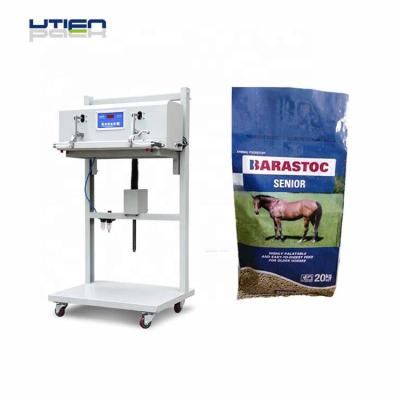 China Chemical Resistant Fertilizer Animal Feed Bag Safe Operation Sealing Machinery By Foot for sale