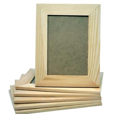 China Custom Wooden Display Photo Factory Stand Or Hanging Wood Crafts Picture Frame for sale