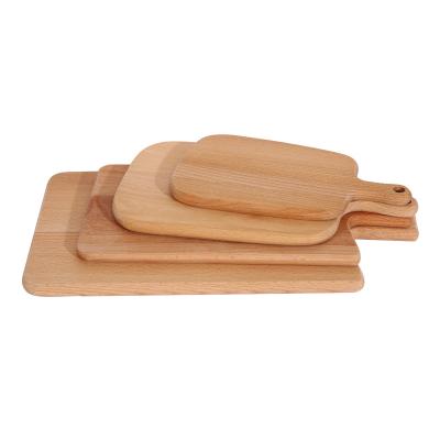 China Factory Direct Selling Wooden Viable Handle Beech Wooden Cutting Board for sale