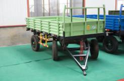 China 4 TONS DOUBLE AXLE FARM TRAILER for sale