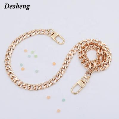 China Buckle For Handbags/Korean Diagonal Shoulder Span Long Chain Bag Fashion Metal Grinding Flat Chain And Lock for sale