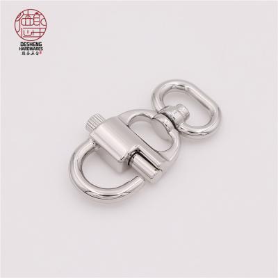 China High Quality Hanging Bag Accessories Plating Snap Hooks Turnable Swivel Snap Hooks For Handbag Press Replace Hooks for sale