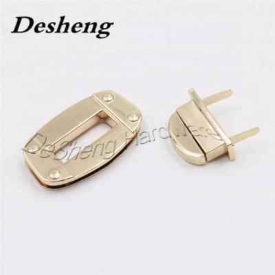 China Metal twist lock fasteners for handbag metal bag locks bag metal lock for sale