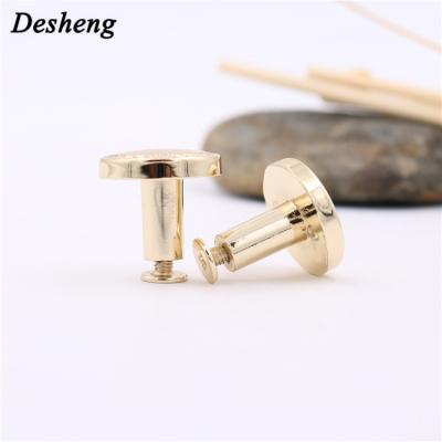 China Lock for handbags/bag/purse face foot high quality zinc alloy rivets 18MM bag decoration screw foot nail for sale