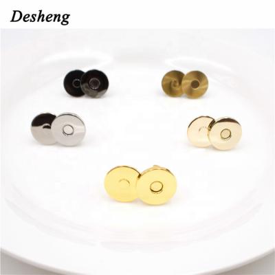 China Slim Magnetic Purse Metal Button Clasp Snaps Small Magnetic Purse Snap Buttons For Bags Clothes No Tools Required for sale