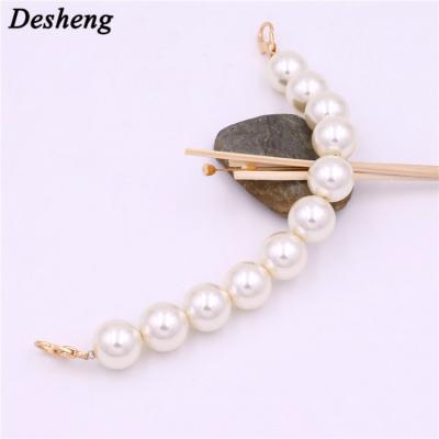 China The pearl bag chain handbag from the bag. .etc DIY accented imitation pearl material bag chain for sale