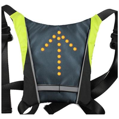 China Traffic Road/Riding/Walking Outdoor Sports 48 LED Bike LED Flashing Vest Safety Backpack LED Attachment For Running Scooter Riding Bicycle for sale