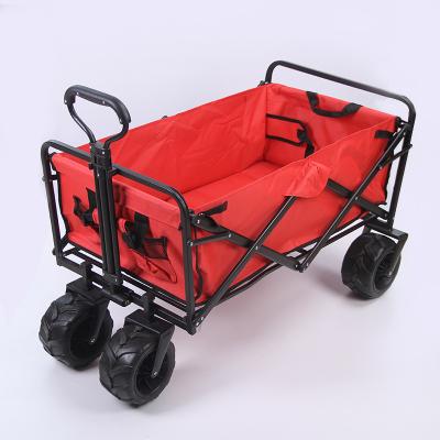 China Whole Sale Portable Easy-Carry Portable Camping Foldable Cart With Storage Bag Folding Cart Beach Cart Carts For Fishing Shopping Gardern for sale