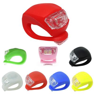 China Bike Headlight+Bike Taillight Led Front Rear Wheel Lamp Waterproof Bicycle Accessories Head Light Silicone Bicycle Lights Cycling Cycling Front Tail Light for sale