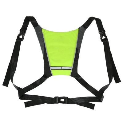 China With USB 48 LED Flashing Vest Safety LED Backpack Attachment For Running Safety Reflective Vest Bicycle Riding Scooter Running Vest for sale