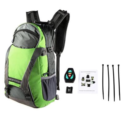 China Traffic Road/Outdoor Sports LED Turn Signal Bike Package LED Backpack Riding/Walking Accessory Gadget with Direction Indicator USB Rechargeable Bag Safety Light for Cycling for sale