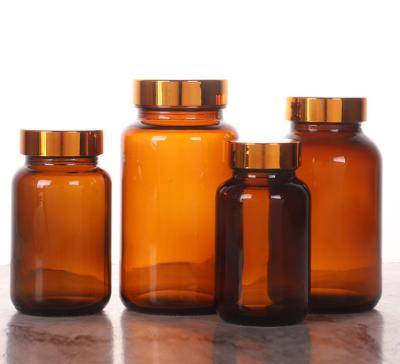 China Best Price Amber Bottle Health Care Product Medicine Pill Bottles Glass Essential Oil Pharmaceutical Bottle for sale