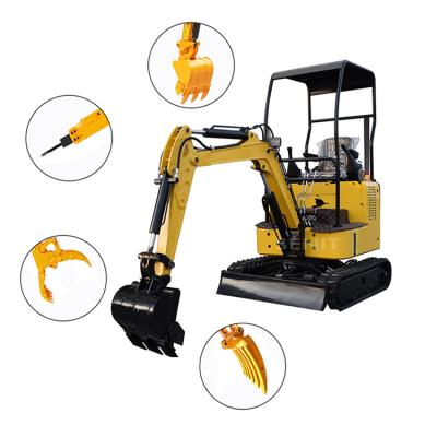 China Factory CE 1.5 Ton Hydraulic Crawler Excavator Mini for Garden Digging for sale