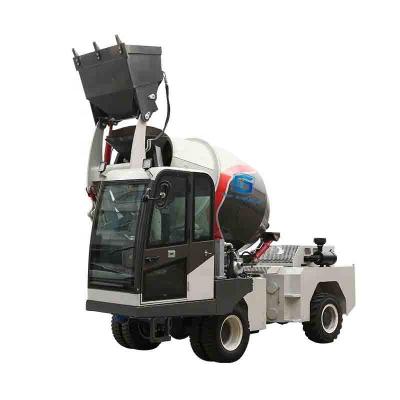 China Factory Price 3.5m3 Automatic Loading Self Loading Mobile Mixer Concrete With Pump for sale