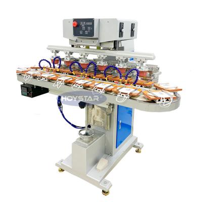 China Hotels 6 Color Mask Pad Printing Machine With Running Track for sale