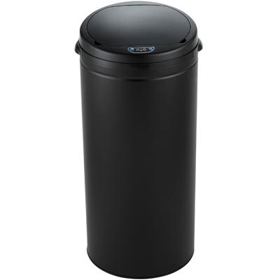 China Sustainable Commercial Home Kitchen Trash Can Sensor Touchless Button Smart Waste Bin for sale