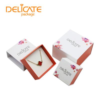 China China Manufacturer Recyclable Flat Printed Sliding Packaging Custom Luxury Boxes For Packiging Paper Jewelry Box for sale