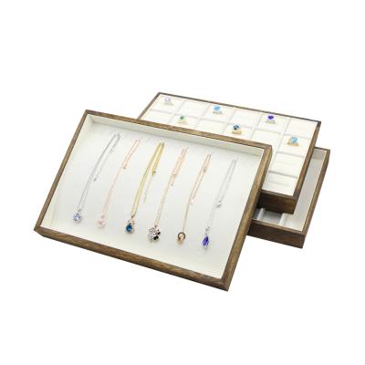 China Performance for Jewelry Factory Customized Wholesale Luxury Gold Jewelry Ring Necklace Jewelry Storage Display Tray Counter for sale