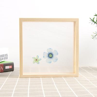 China Factory Wholesale Custom Double Sided Specimen Glass Photo Frame Environment Friendly Wooden Picture Frame For Home Decor for sale