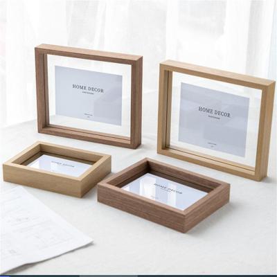 China Factory Photo Specimen Photo Sight Double Side 3d Factory Wood Specimen Cheap Wooden Transparent Glass Double Side Environmental Friendly Sheet for sale