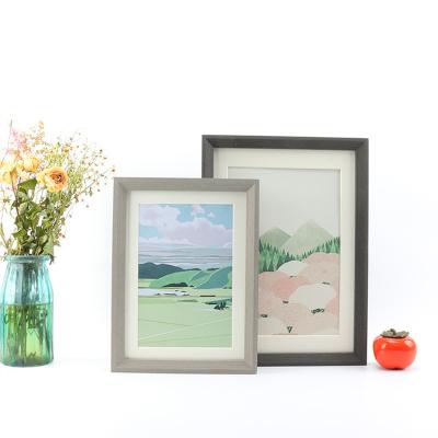 China Wholesale Home Decoration 40x60 Solid Wood Picture Frame Oil Painting Frame Wall Hanging Puzzle Frame Environmental Friendly for sale