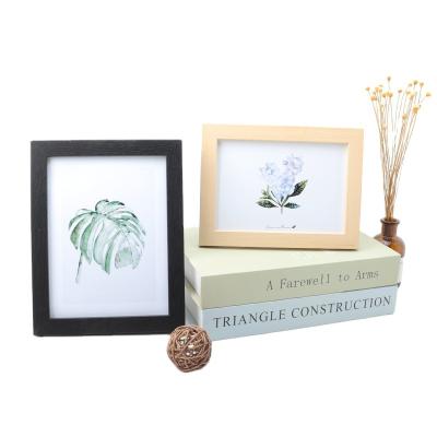 China Creative 3.5x5 4x6 5x7 6x8 8x10 Inch A4 A3 Simple Wood Environmental Friendly Wall Hanging Platform Picture Studio Photo Frame for sale