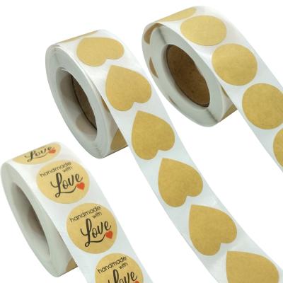 China Custom Decorative 1Inch 500pcs Sticker Paper Private Label Decorative Sticker Cookie Box Packaging Label Old) ( for sale