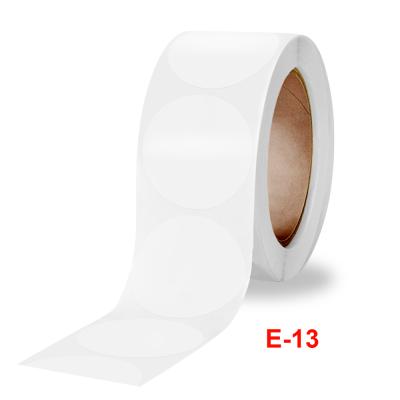 China Scratch-off 500 Pcs / Transparent Roll Sticker Round Label Gift Box Packaging Transparent Sealed Sticker for sale