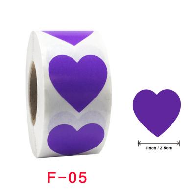 China White Custom Printed Sticker 1Inch 500pcs Small Love Design Decorative Round Love Stickers Gift Sealing Decoration Label for sale