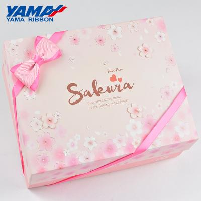 China YAMA Modern Simple Factory Colors/High End Custom Ribbon Design Stretch Loop Glitter Ribbon Bows Sizes Gift for sale