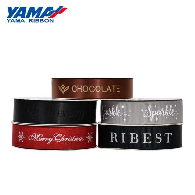 China High Tenacity Yama Packing Ribbon 100 Yards Per Roll Custom Printed Logo Color Fabric Ribbon Belt for sale