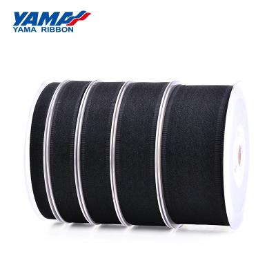 China Double Face Yama Factory New Colors Grained Grosgrain Ribbon Per Edge 9-38mm Sheer for sale