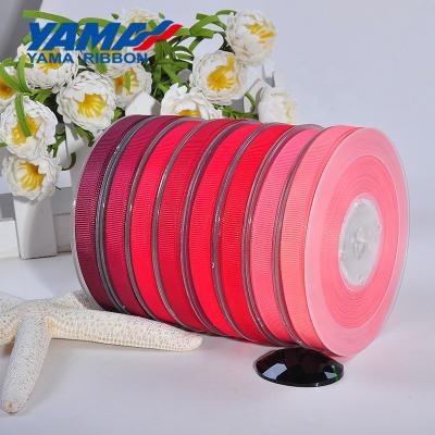 China Wholesale eco-friendly 100% polyester grosgrain ribbon for ribbon bows, bow ties for sale