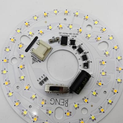 中国 Dia125mm 4.9inch 24W LED 天井ファンライト リトロフィットキット 天井ライト交換キット 5CCT 3000K 3500K 4000K 5000K 6000K 調整可能 12W 18W 24W スイッチ, 2800LM 120V ETL 2 4ワット 販売のため