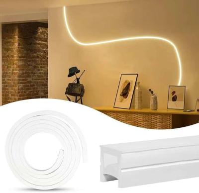 Cina Esterno impermeabile 12/24V Silicone LED Light Strip Per Decorazione Domiciliare Neon LED Strip Light Bianco 16.4ft/5m Neon Light Strip 12V Silicone impermeabile Flessibile LED Neon Rope Lights Per Festival Camera da letto in vendita