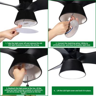 China 15W 100MM LED Light Engine For Dining Room 120V Ceiling Fan Panel Retrofit Kit With DOB Modules LED Ceiling Fan Light Replacement for sale