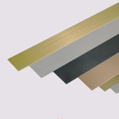 China Modern Modern Furniture Decoration Stainless Steel Tile Trim 10mm Flat Stainless Steel Strip for sale