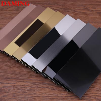 China Modern Stainless Steel 120mm Border Profile Skirting Decor Skirting Trim For Wall Protection for sale