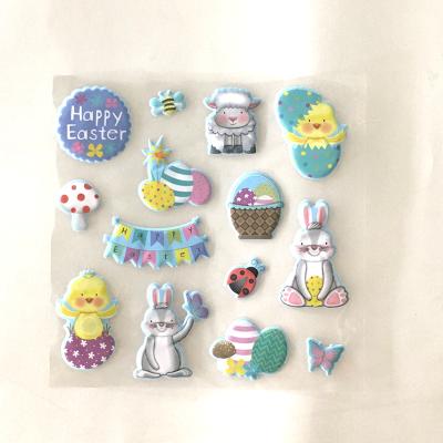 China High Quality Cartoon Puffy Sticker Decoration Sticker Children DIY Sheet For Easter Gift for sale