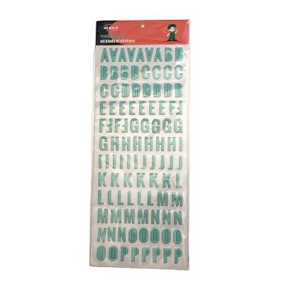 China 2020 Hot Selling Cartoon Sticker Handmade Chipboard Sticker, Alphabet Sticker for sale