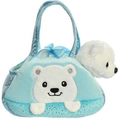 China Promotional toy original art stuffed toy kawaii plush bag cotton animal handbag for girls gift supplier for sale