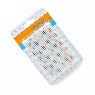 China chipwelldone 400 400 link points solderless breadboard test board pcb bread board solderless bread board 400 holes for sale