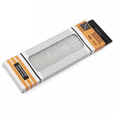 China 830 Stripe Solderless Breadboard Solderless Breadboard PCB Hole Breadboard Panel Experimental Solderless Breadboard for sale