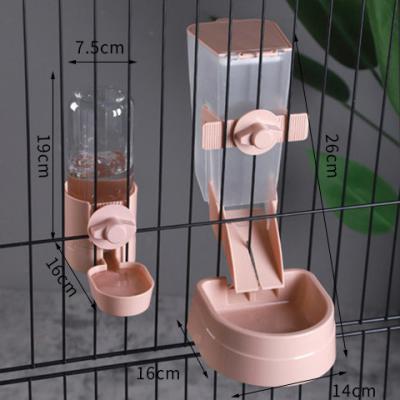 China Automatic Pet Supplies Hanging Cat Dog Water Fountain Anti-puddle Cat Bowl Dog Cage Automatic Pet Feeder for sale