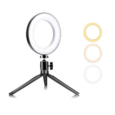 China UEGOGO Adjustable Shine Shine 8 Inch Adjustable LED Ring Light With Selfie Stick Ring Lamp For Smart Phone Live Video Makeup for sale