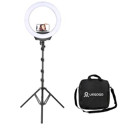 China Thumb Youtube Dimmable LED Ring Lamp Tripod Smartphone Selfie Ring Light For Photogrphy UEGOGO de Photogrphy 14 inch for sale